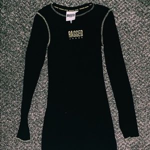 Ragged jeans black sweater dress: $35 0riginally $55 size Small